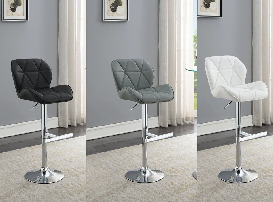 Antonio GRAY LEATHER PU BAR STOOL - ST130-GRY